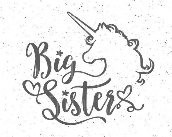 Big Sister Svg Unicorn Svg Big Sister Unicorn Svg Big Sister Etsy