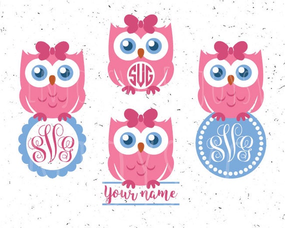 Download Owl Svg Owl Monogram Svg Owl Girl Svg Owl Girl Monogram Svg Etsy