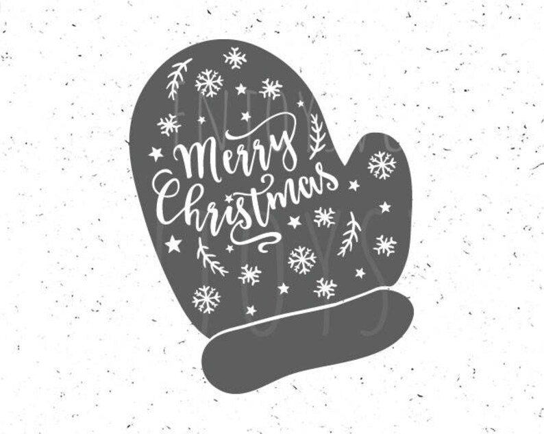 Download Christmas svg Mitten svg Merry Christmas Svg Mitten svg | Etsy