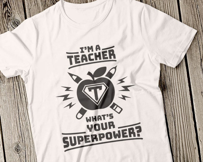 Download I am a Teacher svg Apple Teacher svg Teachers Superpower ...