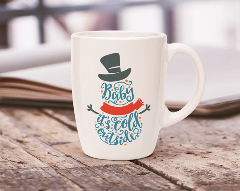 Download Baby it's cold outside svg Cold outside svg Snowman SVG | Etsy