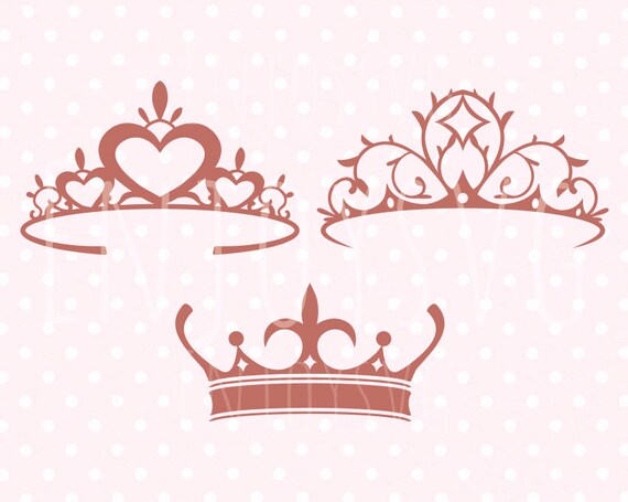 Crown SVG Princess Crown svg File Silhouette Cameo Cricut ...