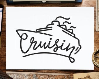 Cruising svg, Family trip svg, Family Cruise Svg, Cruisin'  Svg, Cruise Svg, Family trip svg file, Ship Svg, Cricut, Silhouette file dxf png