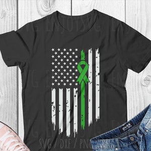 Green Ribbon American Flag svg, Liver Cancer Awareness US Flag svg, Green Ribbon USA Flag svg, American Flag with Green ribbon svg,Faith svg