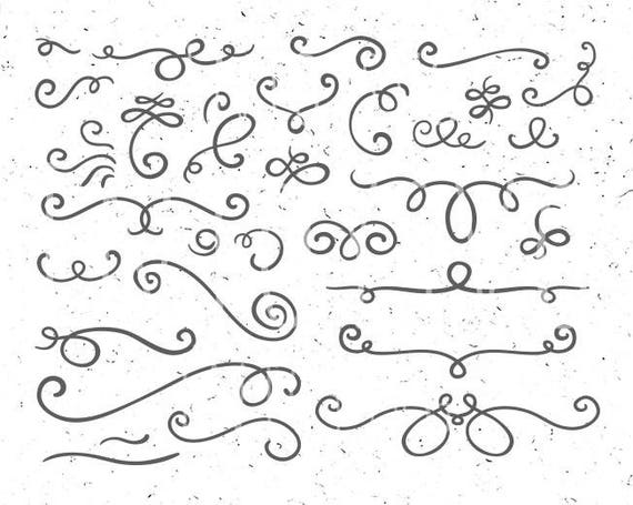 Swirl Elements Svg Swirl Svg Swirl Clipart Svg Swirl Elements - Etsy
