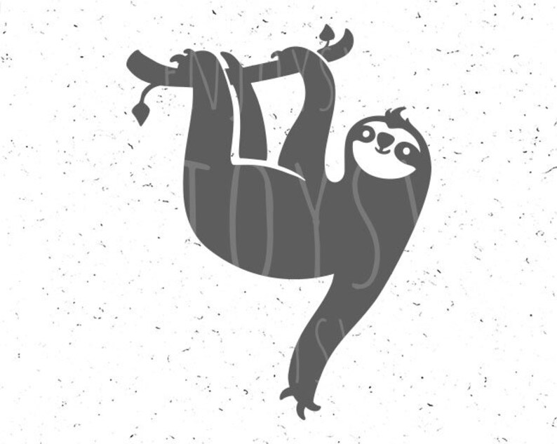 Download Sloth svg Cute Sloth svg Slow down svg Lazy Sloth svg cut file | Etsy
