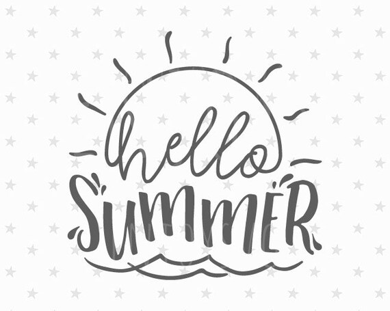 Hello Summer Svg Summer Svg File Beach Life Svg Beach Svg Etsy