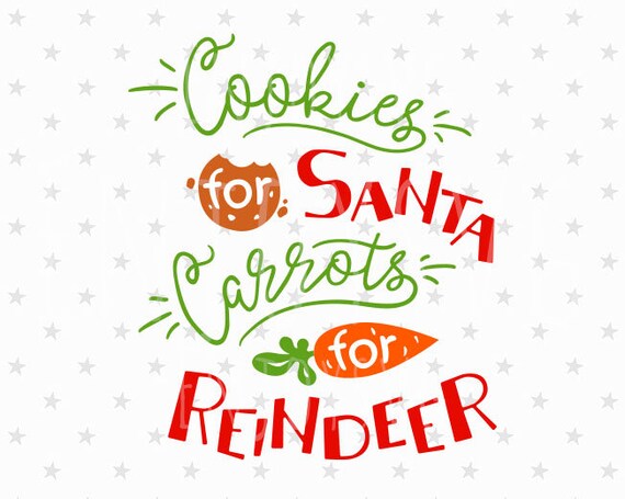 Download Cookies For Santa Svg Carrots For Reindeer Svg Christmas Svg Etsy PSD Mockup Templates