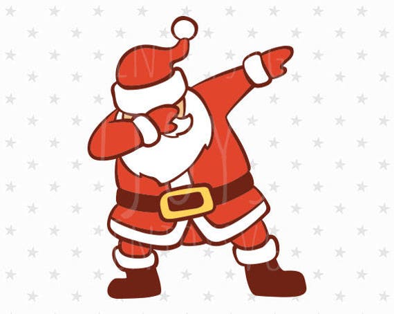 santa svg dabbing santa