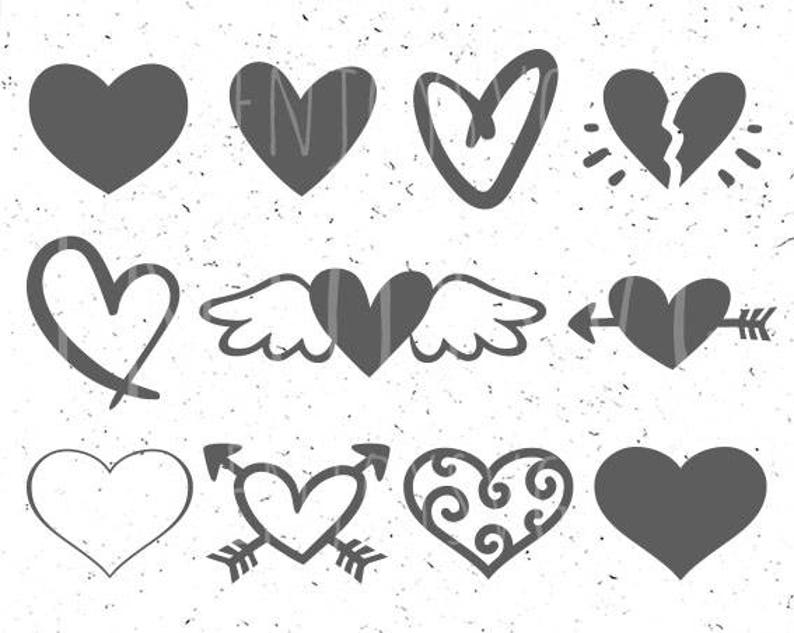 Download Hearts svg Hearts bundle svg Hearts clip art svg | Etsy