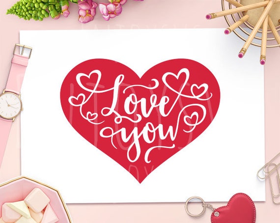Download Free Valentines Day Svg Love You Svg File Heart Svg Love Svg Etsy SVG Cut Files