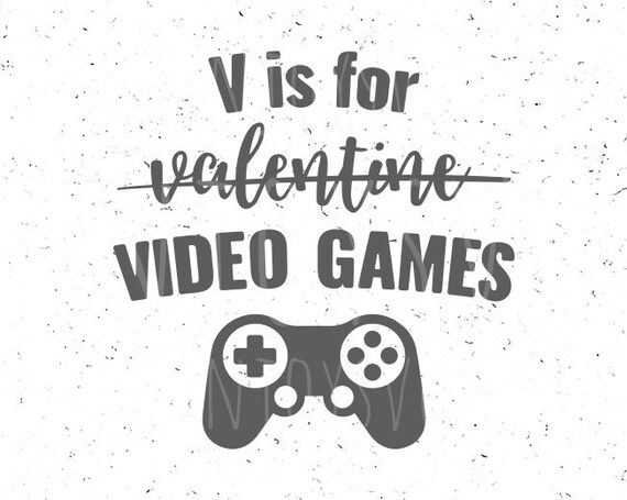 FREE Video Game Funny Boy Valentine SVG File [No Sign Up to Download!]