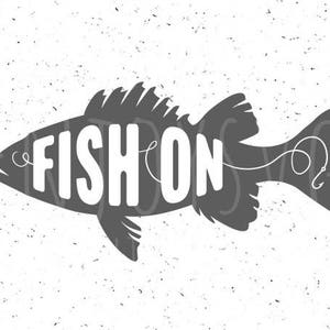 Fishing on SVG Fish svg Fishing on SVG file Fishing SVG file Hook svg Fish svg Cut Files Fishing Hook svg Silhouette Cameo Hook svg Fish svg