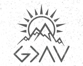 God is Greater than the highs and lows svg God is Greater svg God SVG Christian SVG Religious SVG Mountain Religious Svg Sun svg silhouette