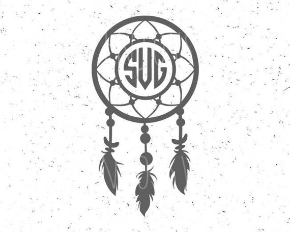 Download DREAM CATCHER monogram svg Dreamcatcher svg monogram svg ...