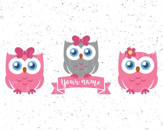 Download Owl Monogram Svg Owl Girl Svg Owl Girl Monogram Svg Owl Etsy