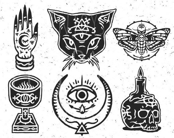 Download Free Halloween Svg Halloween Bundle Svg Skull Svggothic Bundle Etsy SVG DXF Cut File