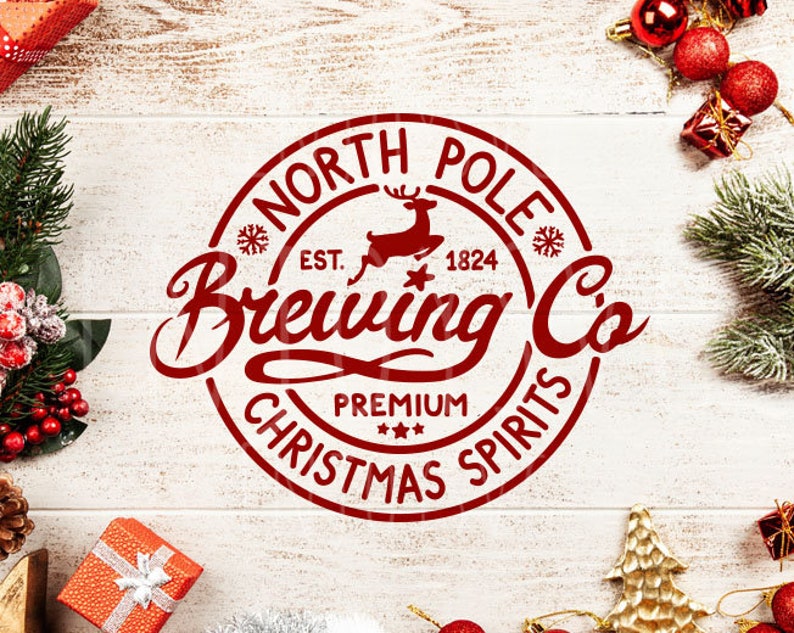 North Pole Brewing Co SVG Christmas Svg Christmas Vibes Svg - Etsy