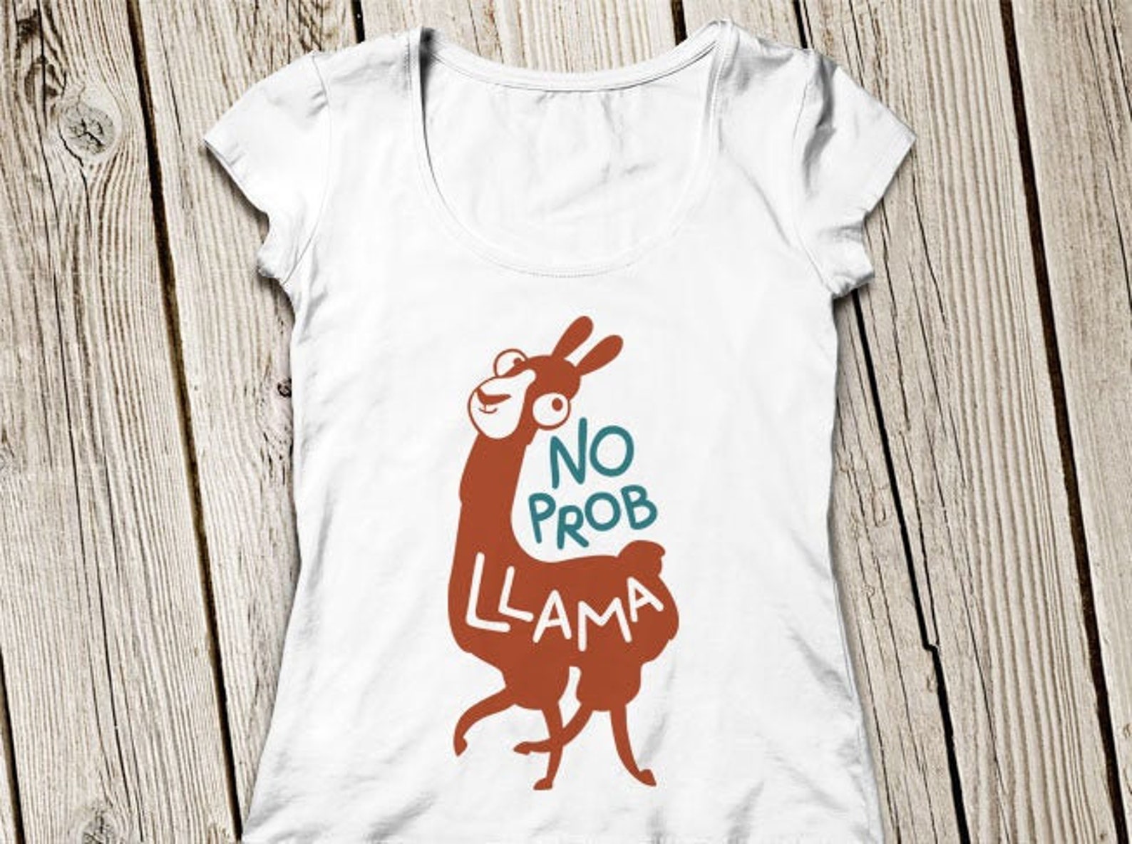 Llama Svg No Prob Llama Svg Funny Llama Svg No Problem Llama | Etsy
