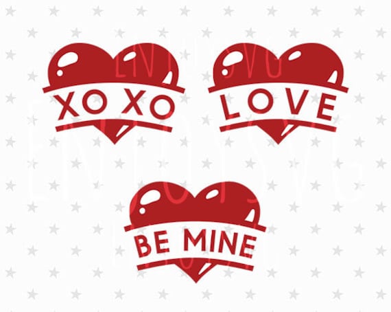 Download Valentines day Heart svg Love svg XOXO svg Be Mine svg | Etsy