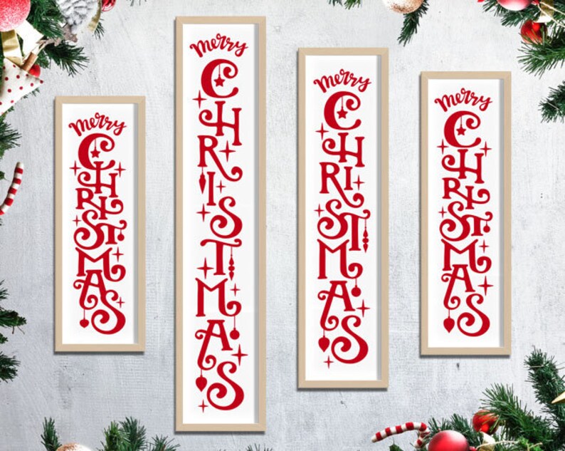 Download Christmas sign svg Christmas Vertical Outdoor Porch Merry ...