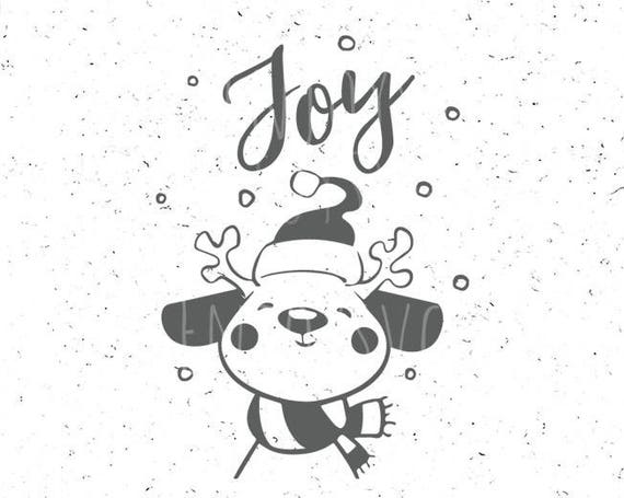 Download Free Deer Svg Christmas Deer Svg Joy Svg Cute Deer Svg Christmas Etsy SVG DXF Cut File
