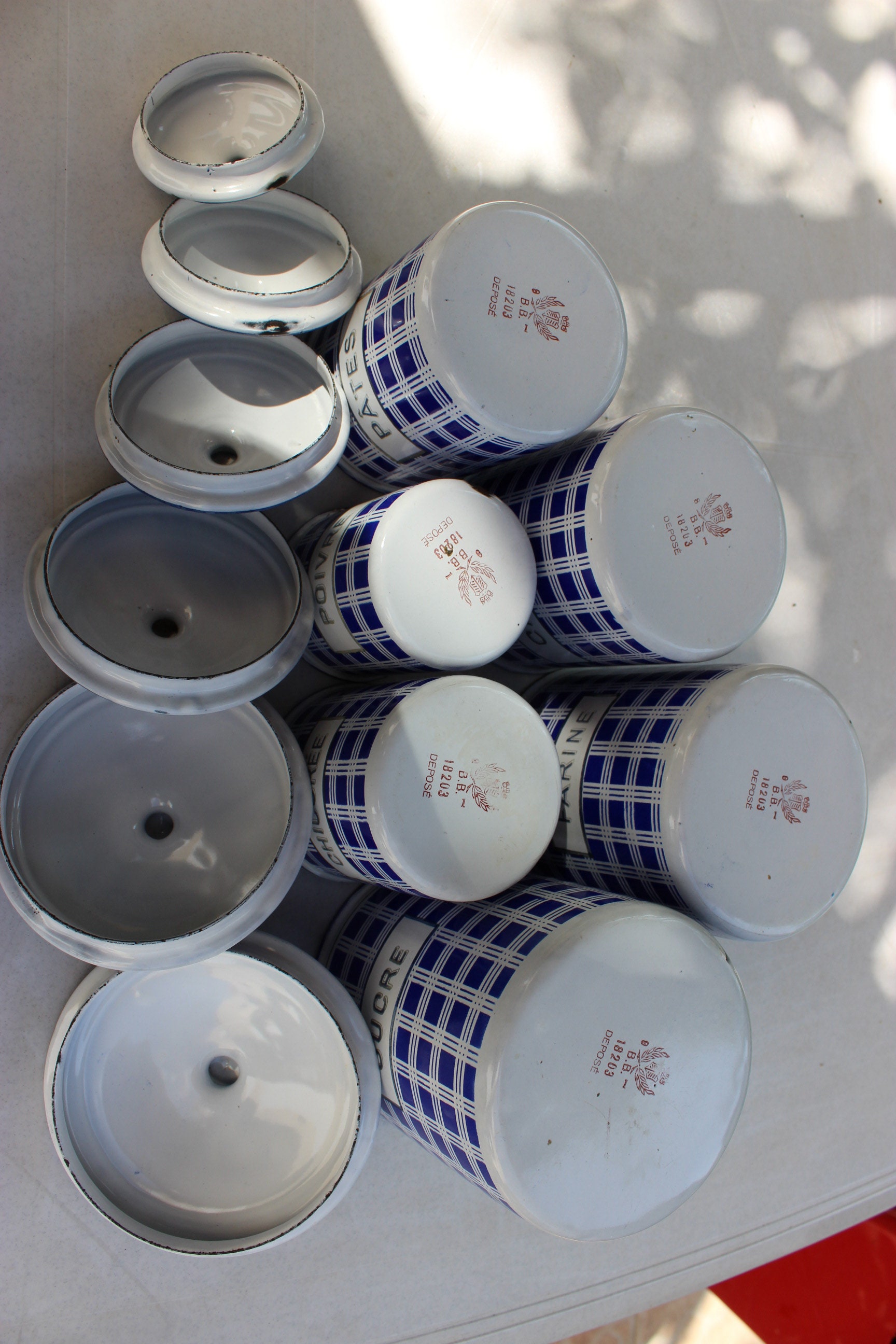 6 pots à épices en verre Factory 4,2 x 10 cm