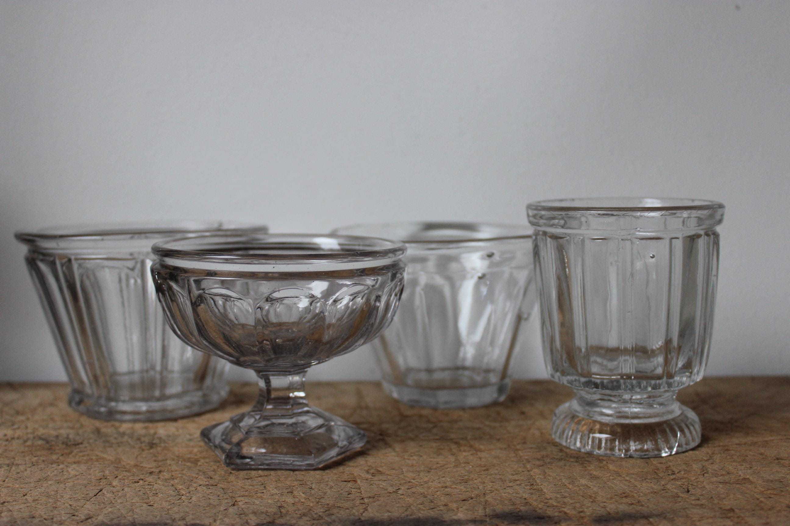 Paire de 2 pots à confiture anciens 500 ml