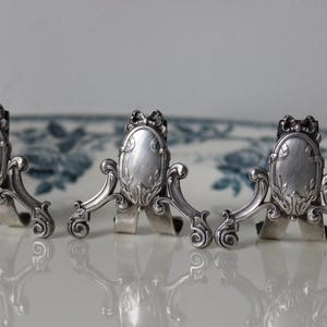 Présentoir pour carte, porte nom, porte carte anciens plaquer argent