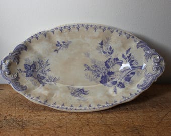 Ancien ravier modèle FLORE U&C Sarreguemines