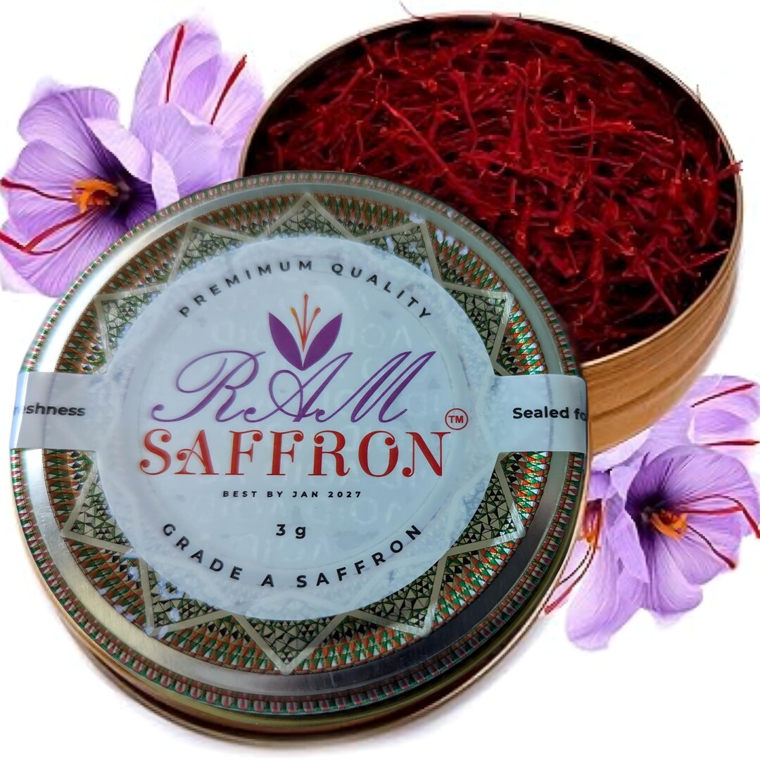 Hea & Co Finest Pure Spanish Saffron Threads – Grade A, Premium Quality – Gluten Free, Kosher, Vegan – 1g To 12g Sizes