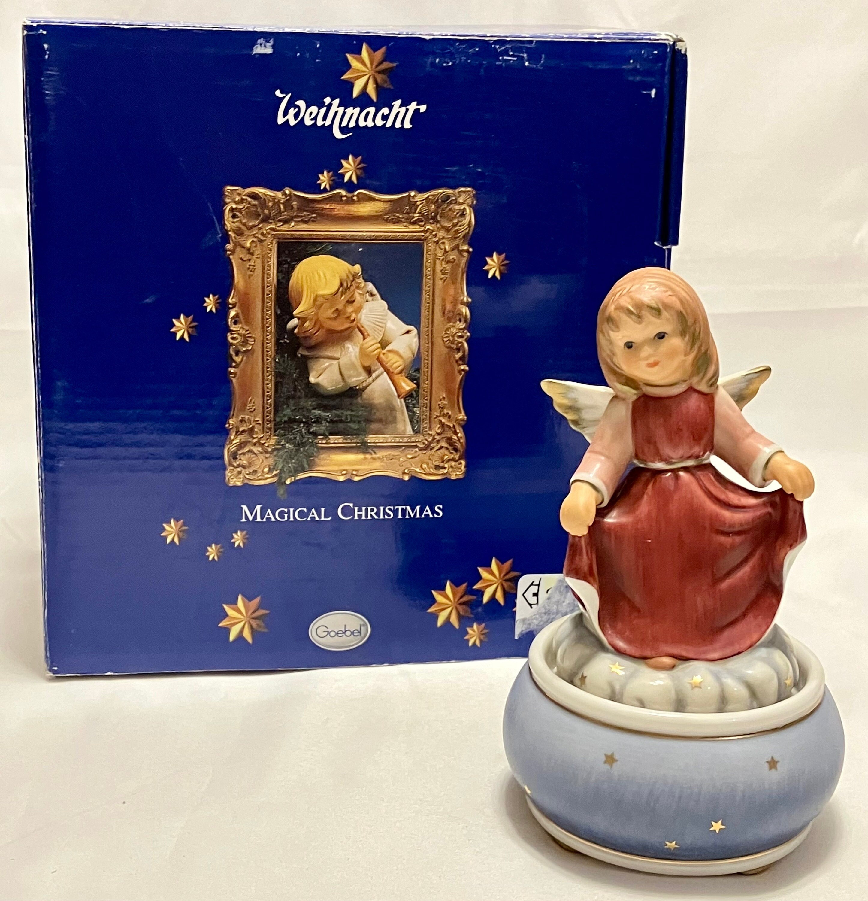 Goebel hummel angel rotating music box "silent night" transports.gov.gn
