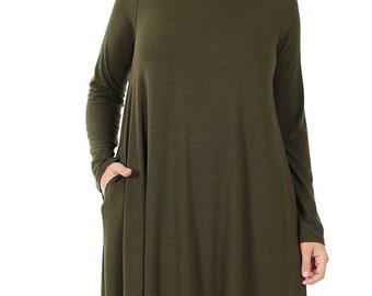 slim fit dress slacks RALPH LAUREN COLLECTION Size 8 Olive Green Suede Safari Dress – Sui Generis  Designer Consignment main image 1