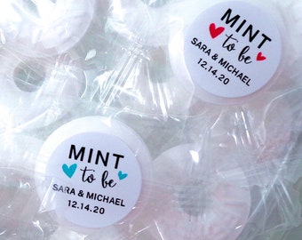 Custom Mint to Be Stickers Candy Bar Ideas Personalized Wedding Mint Labels Wedding Stickers for Mints Candy Buffet Wedding Sticker