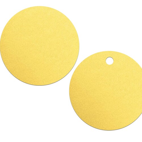 White Cardstock Circle Tags White Paper Circles Cardstock Etsy