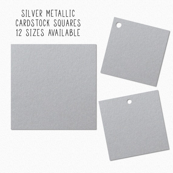 Blank Shimmer Paper, Silver Metallic