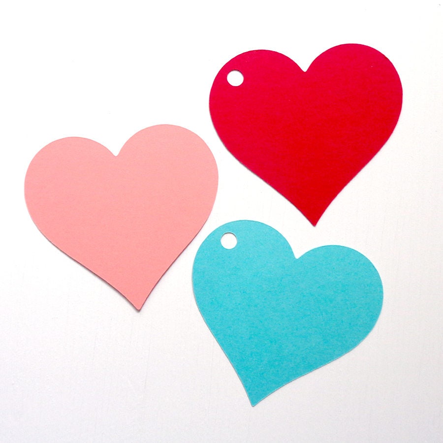 Die Cut Paper Hearts Cardstock Heart Cut Outs Heart Placecards Etsy
