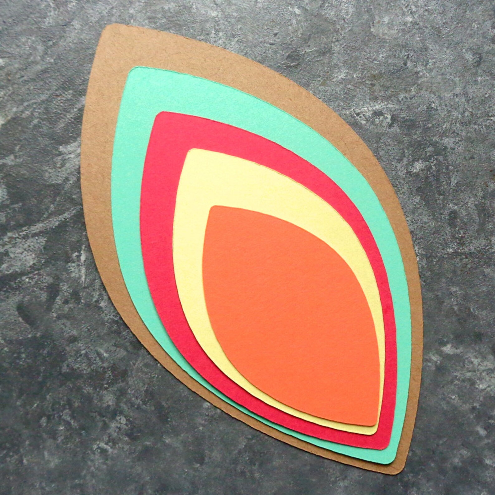 Die Cut Leaves Paper Leaf Tags Pointed Oval Die Cuts Set of 20 Etsy