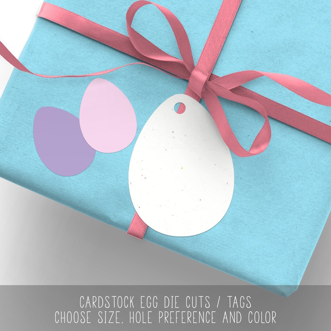 Die Cut Eggs Cardstock Egg Shaped Tags Easter Egg Cardmaking