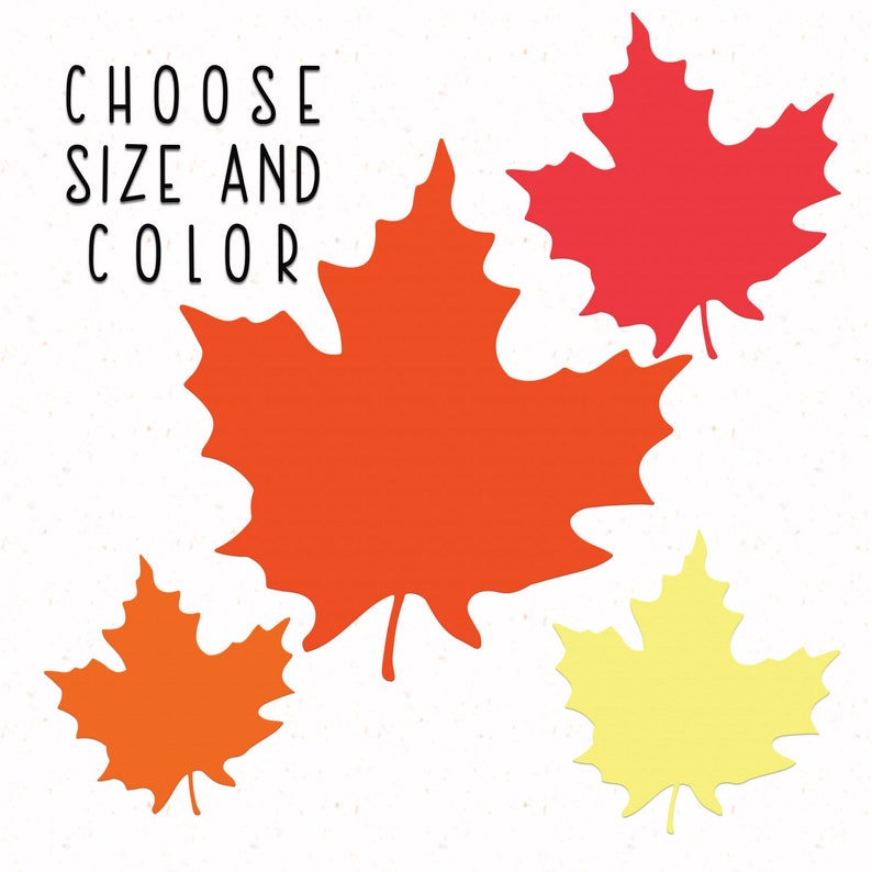 Die Cut Maple Leaves 40 Paper Leaf Tags Cardstock Maple Leaf Cut Outs Choose Size Color