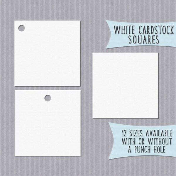 Square Cardstock Etsy