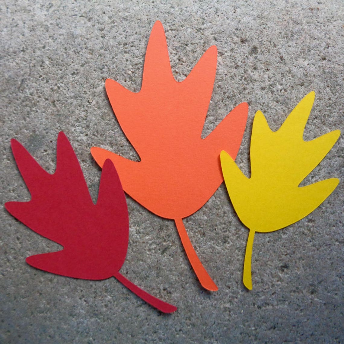 Die Cut Leaves Autumn Decoration Leaf Die Cuts Rustic Paper Etsy