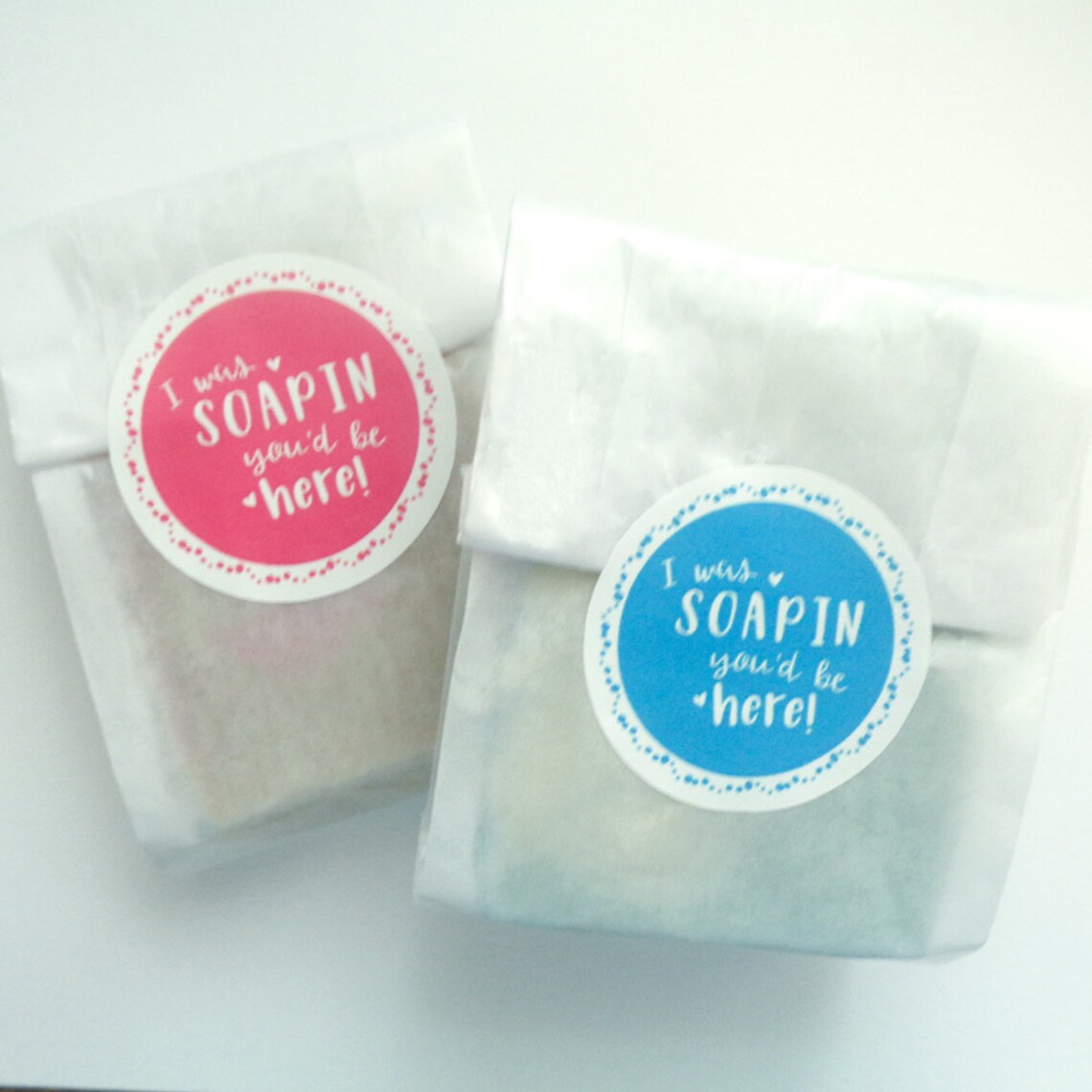 Pun Soap Stickers I Was Soapin You'd Be Here Stickers for Etsy