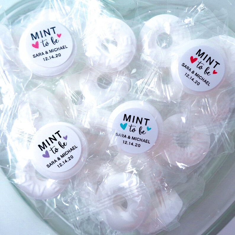 Custom Mint to Be Stickers Candy Bar Ideas Personalized Etsy