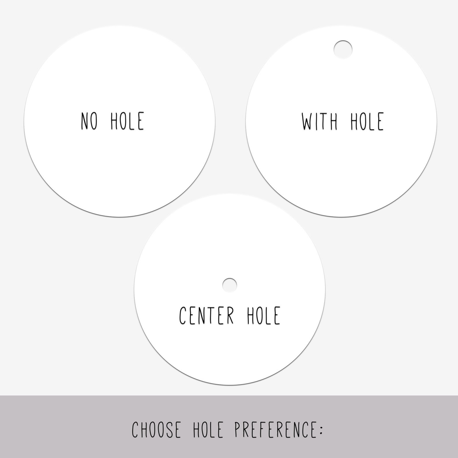 White Cardstock Circle Tags White Paper Circles Cardstock Etsy