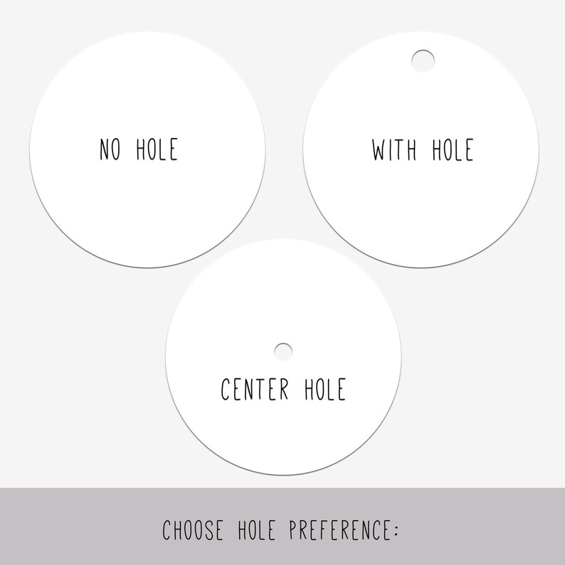 White Cardstock Circle Tags White Paper Circles Cardstock Etsy