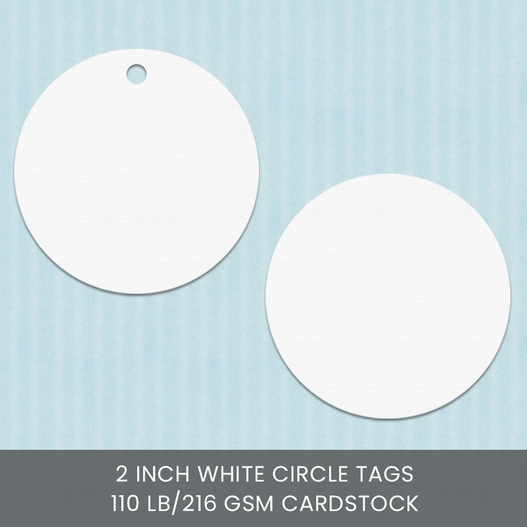 White Paper Circles 2 Inch Circle Cut Outs Cardstock Round Etsy