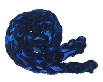 Blue handmade scarf