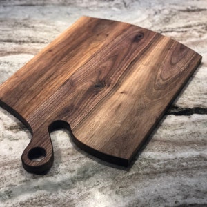 Charcuterie Board with Handle, Walnut Serving Board , Serving Tray , Wooden Charcuterie , Wooden Serving Tray ,Cheese Tray, Handmade