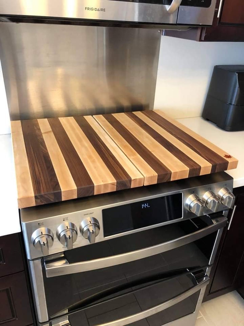 Wood Stove Cover Serving Tray Cutting Board Serving Board Etsy